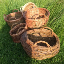 Traditional willow baskets