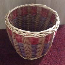 Willow waste paper basket