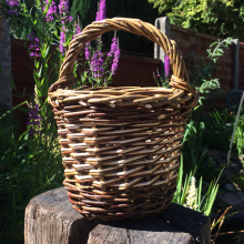 Small traditional basket. Ideal berry picking basket or stylish peg basket. <br />SOLD